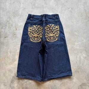 Baggy Vibes Embroidered Jorts Denim Jean Shorts Southpole Styl Vintage Y2K 42